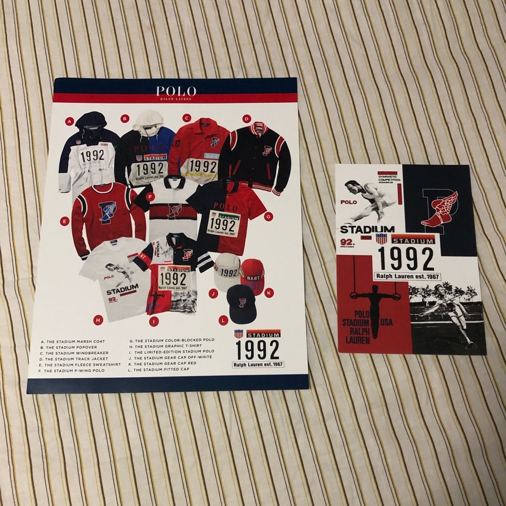 Polo Ralph Lauren Stadium 1992 Catalog Cards